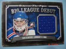 2013-14 In The Game (Between The Pipes) "Big League Debut" #BLD-09 Dan Cloutier!