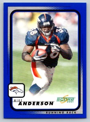 2001 Score #64 Mike Anderson Denver Broncos - Image 1 of 2