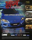 SEGA GT Online Xbox Original 2004 Ad Authentic Racing Video Game Promo