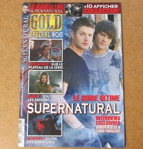 Gold Magazine Supernatural Special Jensen Ackles Jared Padalecki + Posters RARE - Picture 1 of 12