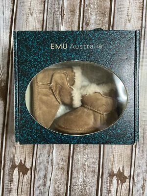 EMU Australia Botín Bebé Castaño 0 - 6 Meses 100% Lana Merino Australia Foto 1 de 4