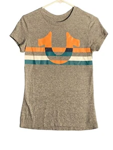 True Religion Shirt Women Size S  Short Sleeve Color Gray - Picture 1 of 2