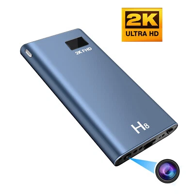 64GB 2k Versteckt Kamera Mini Spycam Video Ton Aufnahme Haus Auto Überwachung - Bild 1 von 4