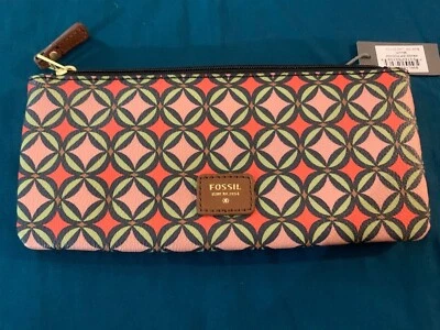 Fossil Paige Pink Multi Zip Pouch - New with Tags! Retails $28 - Image 1 of 3
