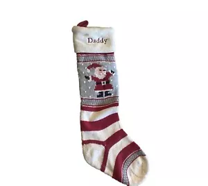 Neu KERAMIKSCHEUNE KINDER Messe Insel Strick WEIHNACHTSSTRUMPF Monogramm PADDY - Bild 1 von 2