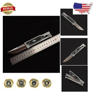 Premium D2 Steel Folding Knife with Stylish Aluminum Handle - EDC Tactical Blade - Picture 1 of 7