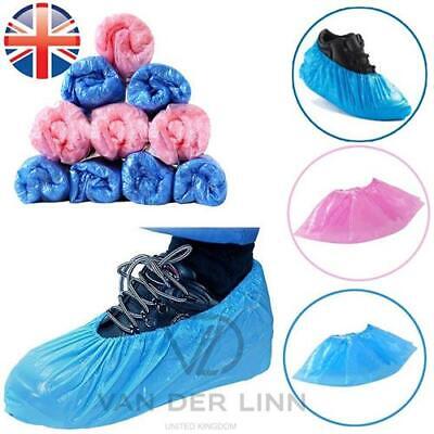 Disposable Shoe Covers Overshoes Plastic Anti Slip Cleaning Protective Safety • 34.88£