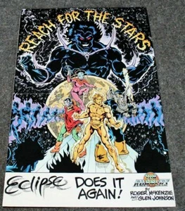 Póster promocional de cómics Sun Runners 1984 Roger McKenzie Glen Johnson Eclipse en muy buena condición - Imagen 1 de 1