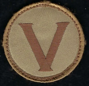 V FOR VICTORY OF BROWN PATCH US ARMY MARINES NAVY AIR FORCE USCG PIN UP - Picture 1 of 24