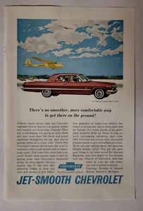 Original 1963 Autodruckanzeige - 6 3/4" x 10" 1963 Chevy Impala Sport Coupé - Bild 1 von 1