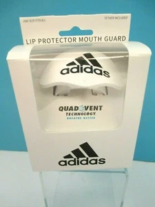 Adidas Logo weiß Lippenschutz Mundschutz Quad Vent Tether inklusive N.I.B. - Bild 1 von 7