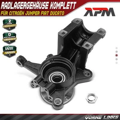 Knuckle wheel bearing housing complete front left for Citroen Jumper Fiat Ducato - Image 1 of 4