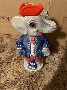 Vintage 1776 1976 Federal Distillers Republican Elephant Decanter ELECTION 2024 - Picture 1 of 9