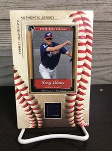 Troy Glaus Anaheim Angels Baseball Card and Piece of Jersey One Of Kind! - Picture 1 of 2