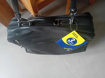 Reisetasche Leder Tasche Weekender Buisiness Saxoline Schultergurt TOP neuwertig - Bild 1 von 4