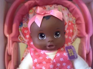 NEW BABY ALIVE AFRICAN AMERICAN BABY GO BYE BYE DOLL "RARE" - Picture 1 of 6
