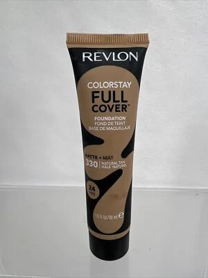 Revlon 330 Natural Tan Colorstay Full Cover Foundation 1oz 24 Hour COMBINE SHIP! - Image 1 of 4