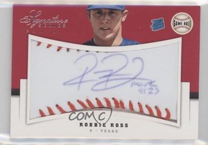2012 Panini Signature Series Rated Game Ball /299 Robbie Ross Rookie Auto RC