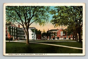 Cartolina Middle Campus Brown University Providence Rhode Island RI non spedita - Foto 1 di 2