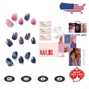 DIY Gel Nail Art Strip Set - 60pcs, UV Lamp & 2 Nail Files for Easy Application - Picture 1 of 10
