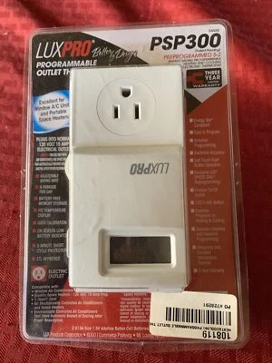 LUX PSP300 Portable Heat/Cool Tstat,Digital,Program - Image 1 of 4