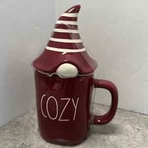 Rae Dunn Ceramic 18oz Cozy Gnome Coffee Cup with Top - Picture 1 of 5