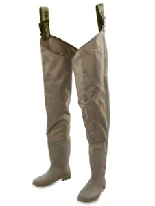 Snowbee 210d Nylon Wadermaster Thigh Wader - Suola scollata misure 8,9,12. - Foto 1 di 1