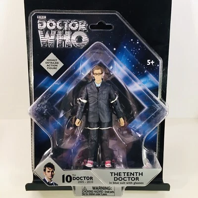Doctor Who: 10th Doctor Blue Suit w/ Glasses 5" Action Figure Underground 5+ NEW - Image 1 of 4