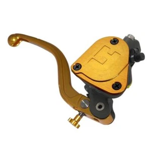 Pompa freno radiale Accossato vaschetta integrata 19x20 leva corta oro fissa RST - Imagen 1 de 7