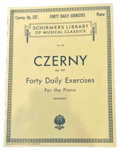 CZERNY OP. 337 40 DAILY EXERCISES PIANO, SCHIRMER'S LIBRARY VOL. 149 Rare 1967 - Picture 1 of 4