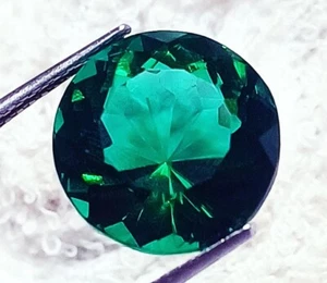 Brasilianischer Grüntopas 13,40 ct loser Edelstein runde Form zertifiziert - Bild 1 von 6