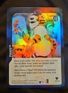 2011 Topps Attax Baseball- Detroit Tigers Mascot Paws Foil Card # 220/258 - Picture 1 of 2