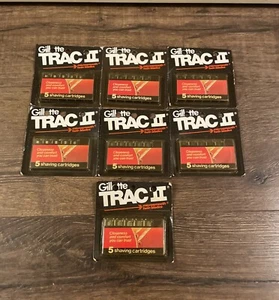 35 NOS Vintage Gillette Trac II Twin Razor Blade Packs Atra Schick Super ii - Picture 1 of 7