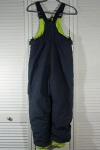 Amazon Essentials Youth Unisex Navy Lime Green Bib Ski Pants Sz XL - Picture 1 of 8