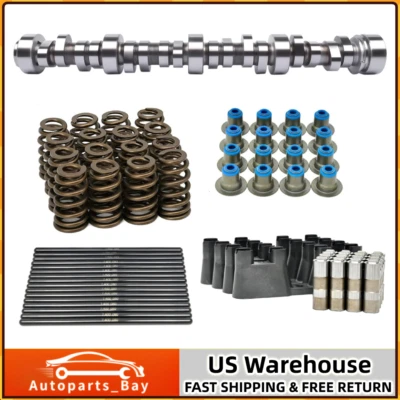 Árbol de levas descuidado etapa 3 el kit resortes sellos varilla de empuje 4.8 5.3 5.7 6.0 6.2 LS LS1 Foto 1 de 4