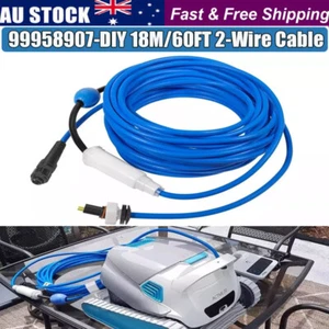 99958907-DIY 18M/60FT Blue 2-Wire Cable with Swivel for Dolphin Active 20, S200 - Picture 1 of 10