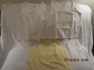 Tres mujeres usadas talla grande L.L. Camisas de ejercicio de algodón/spandex Bean Foto 1 de 3