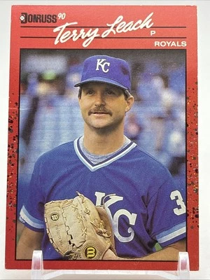 1990 Donruss #534 Terry Leach Kansas City Royals - Image 1 of 2