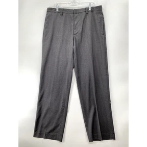 Banana Republic Men’s Dress Pants Size 38W x 32L Gray 100% Wool Flat Front - Picture 1 of 9