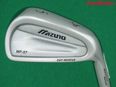 Mizuno MP-57 Single 6 Hierro Eje de Acero Flex Regular Para Hombres Diestros Excelente Foto 1 de 4