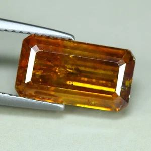 4.95 Cts_Glittering Sparkle_100 % Natural Unheated Sunset Orange Sphalerite - Imagen 1 de 3
