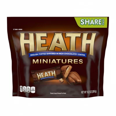 HEATH Miniatures Chocolatey English Toffee Candy Share Pack 10.2 oz - Image 1 of 4