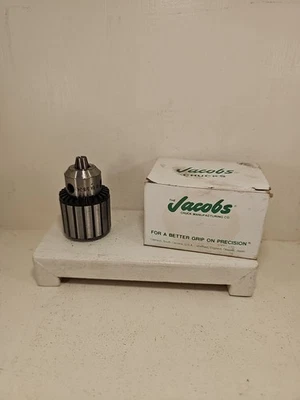 Jacobs USA 32249C 41BA 3/8-24 Drill Chuck Professional Duty Fluted Sleeve Finish - Image 1 of 4