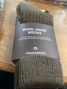 Craghoppers Wool hiker socks, Woodland Green, women’s 3-5 bnip - Picture 1 of 3