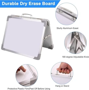 Pizarra Blanca Tablero de Borrado en Seco - 40 x 30 cm Doble Cara con Accesorios Magnéticos - Imagen 1 de 4