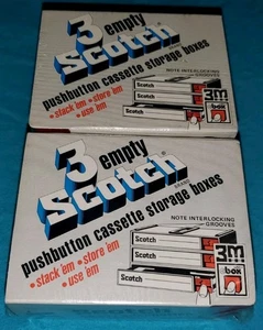 Marca Scotch - 6 Cajas de Almacenamiento de Cassette Sistema Cbox Vacías NUEVO SELLADO ENVÍO GRATUITO - Imagen 1 de 9
