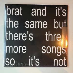 Charli XCX BRAT Deluxe 2LP WHITE Vinyl Blood Records Free Shipping - Picture 1 of 14