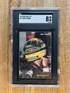 1991 Pro Trac's F1 Formula One Ayrton Senna #1 SGC 8 HOF - Picture 1 of 2