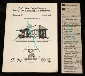 Oderbruchbahn II ,Broschüre /plus Fahrkarte 1984 - Bild 1 von 7