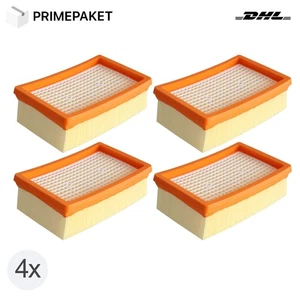 4x Flachfaltenfilter Filter für Kärcher Staubsauger WD4 WD5 WD6 MV4 MV5 MV6 - Bild 1 von 5